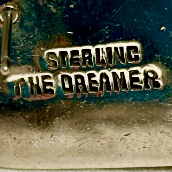 Turquoise and Sterling Silver Earrings by Echo of the Dreamer - Picture 4 of 4